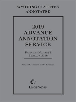 cover image of Wyoming Advance Annotation Service